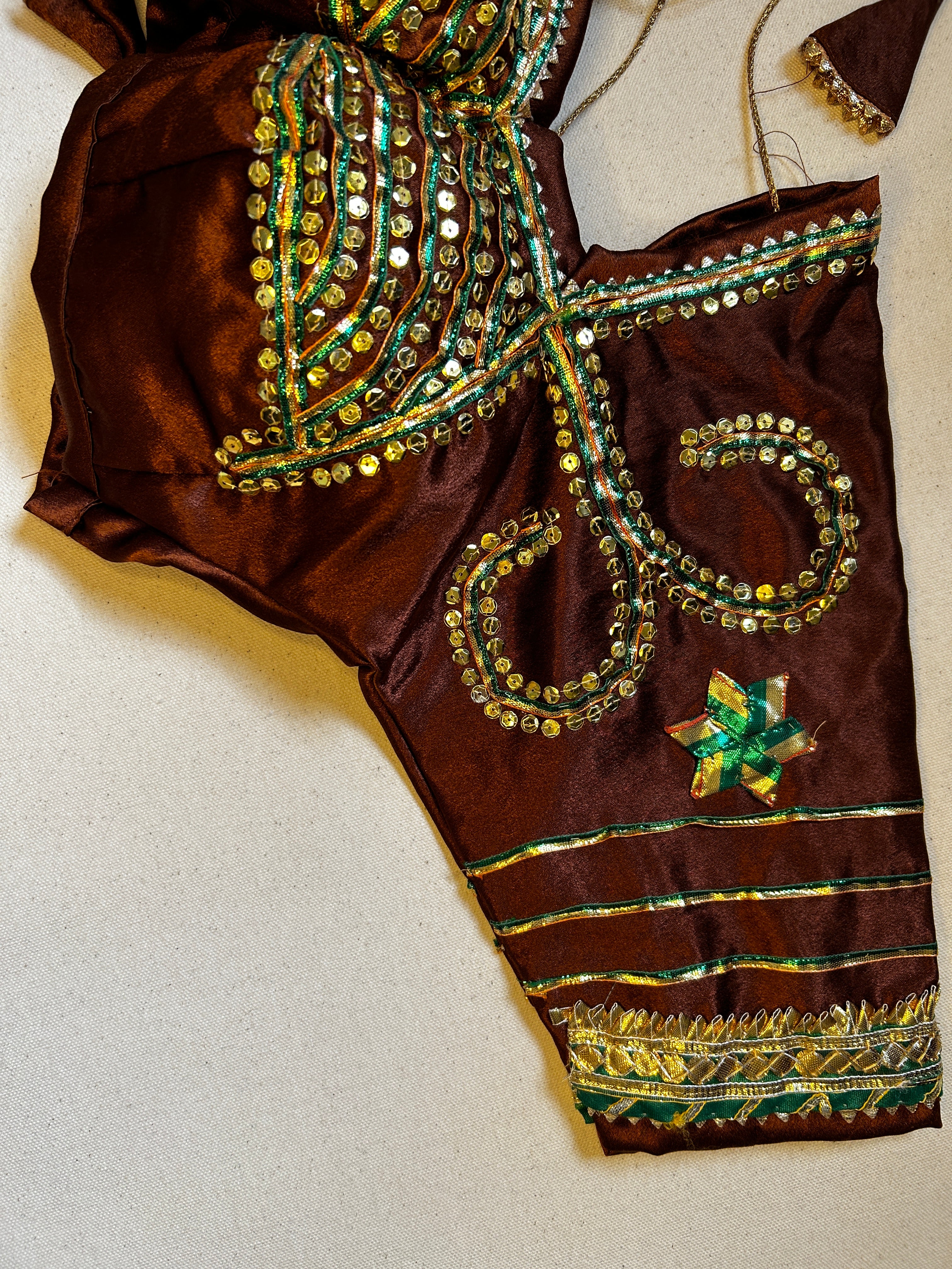 Brown Angi Blouse Handmade Gota patti work