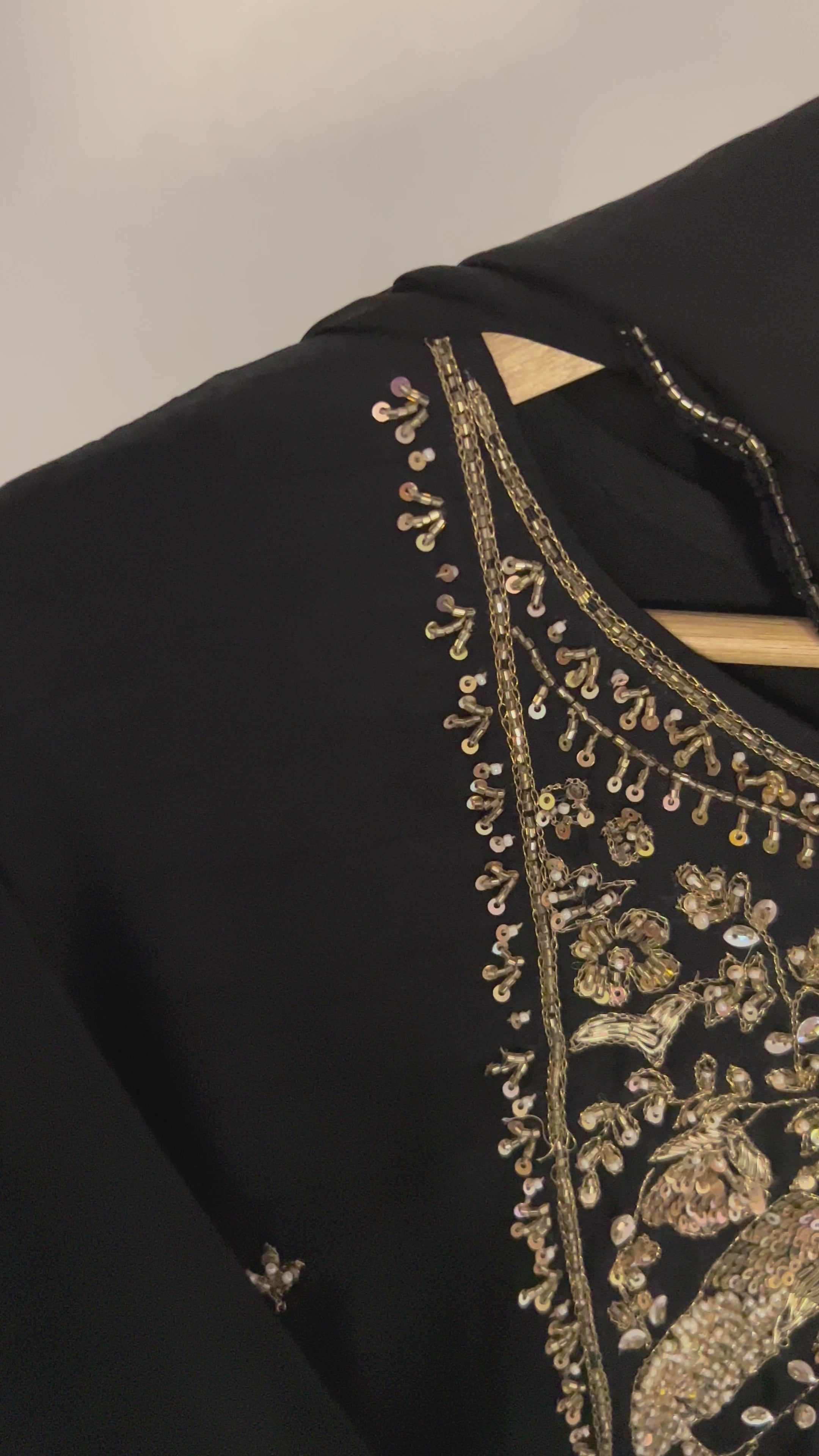 Black Dola Silk 3 piece Suit