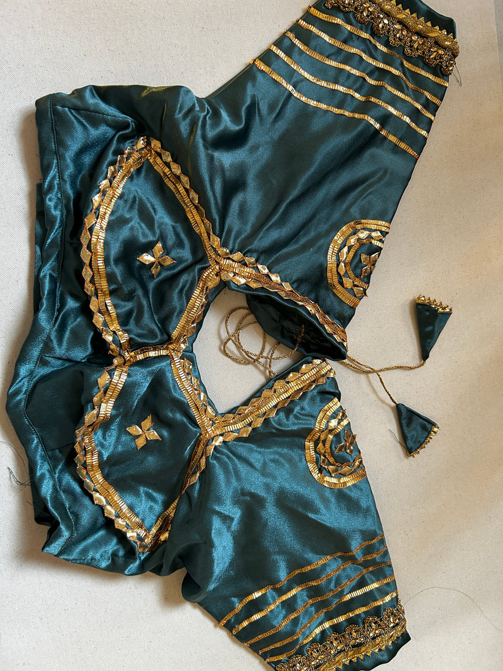 Angi Blouse Rama Blue Green Color