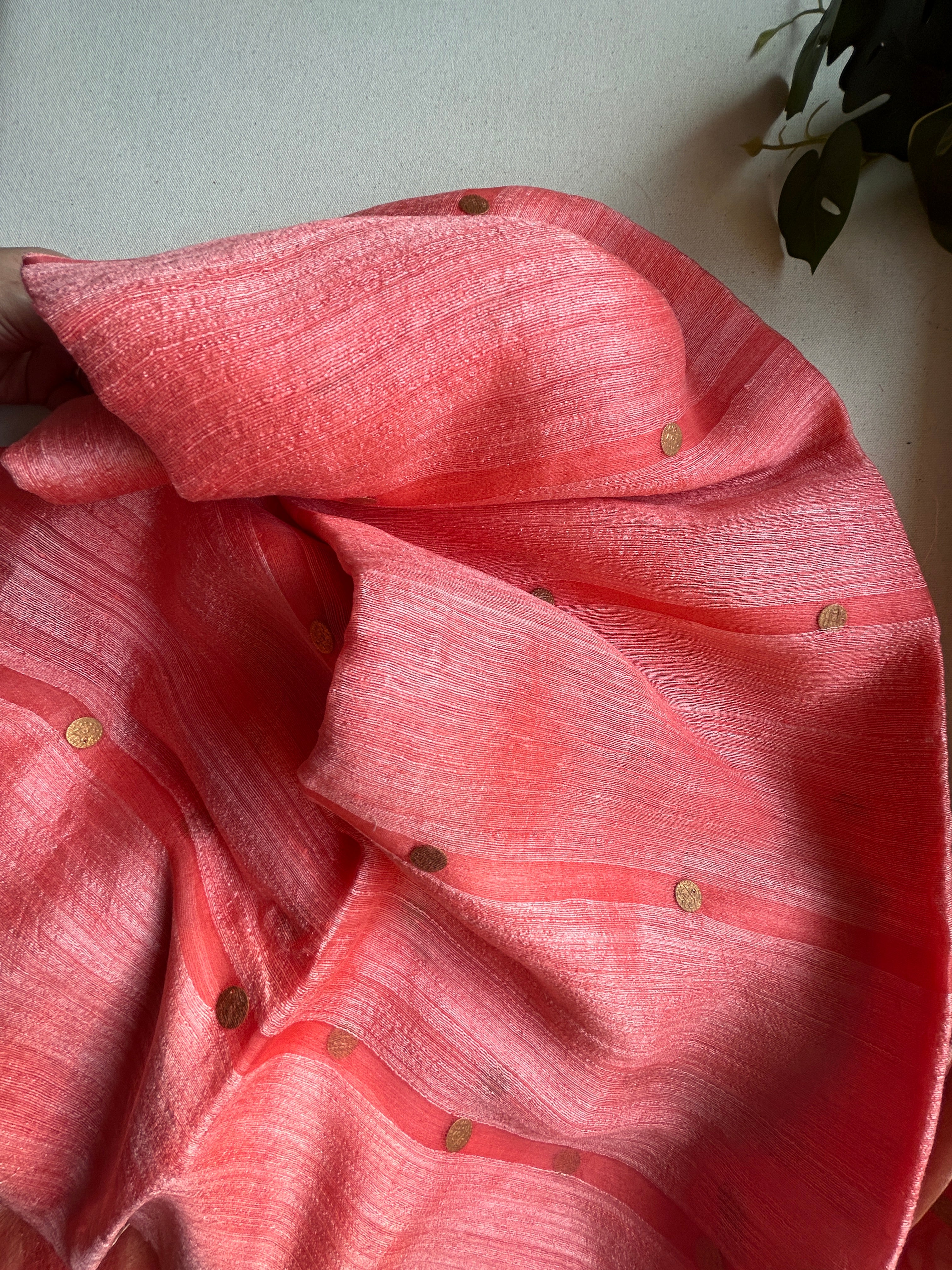 Paithani Pallu Jamdani Weave Matka Muslin Silk Saree